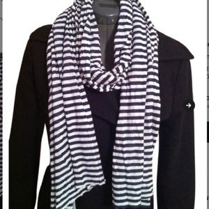 ISO J.Crew Blue and White Stripe Scarf